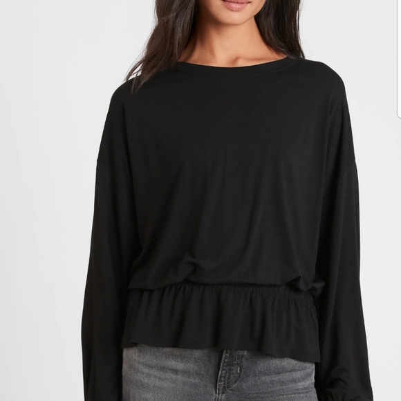 Banana Republic Tops - BANANA REPUBLIC SMOCKED WAIST TOP